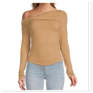 We the Free Addie Layering Top in Winter Wheat (Size S)